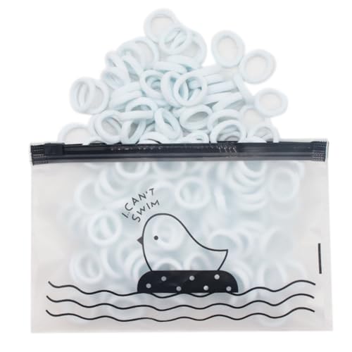 100 Stück Haargummis für Mädchen, bunte Haargummis, Mädchen, kleine Haargummis, Haarbänder für Party-Looks von KINSPON