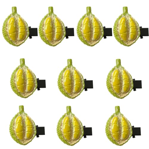 Beliebte Durian-Haarnadel aus Harz, für Erwachsene und Mädchen, Obstform, schöne Haarspangen, seitliches Haar-Styling-Clip von KINSPON