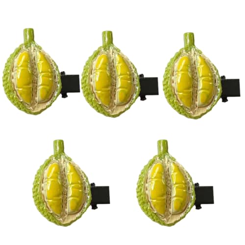 Beliebte Durian-Haarnadel aus Harz, für Erwachsene und Mädchen, Obstform, schöne Haarspangen, seitliches Haar-Styling-Clip von KINSPON