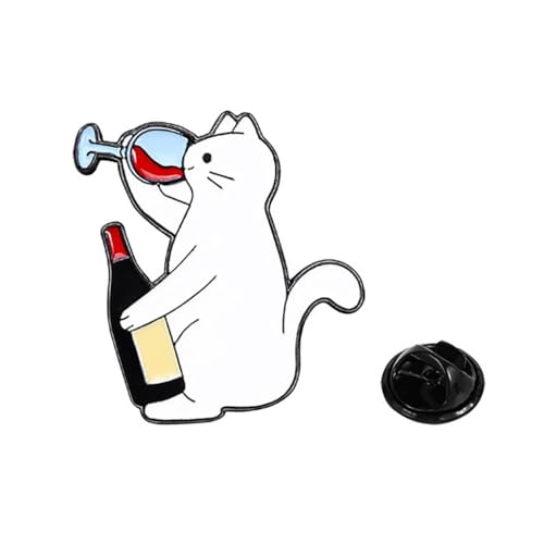KINSPON Schöne Katzen-Anstecknadel, modische Brosche für Kleidung, Taschen, für Freunde, Festivals, Abzeichen, Rucksack-Dekoration, Metall KINSPON Schöne Katzen-Anstecknadel, modische Brosche für Kleidung, Taschen, für Freunde, Festivals, Abzeichen, Rucksack-Dekoration, Metall von KINSPON