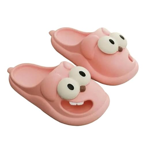 KINZE Clogs Damen Hohle Dicke Sohle rutschfeste Eva Hausschuhe Sommer Hausschuhe-Rosa-38-39 von KINZE