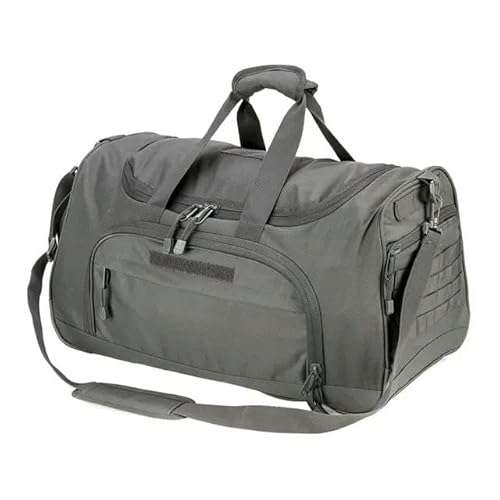 Reisetasche 50-L-Reise-Fitness-Tasche Klappbares Fitnessbeutel Handgepäck Duffel Bag Mit Schuhtasche Für Männer Und Frauen-Grau von KINZE