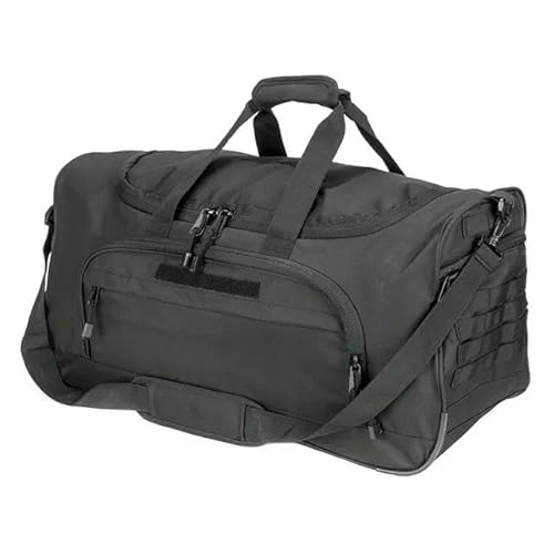 Reisetasche 50-L-Reise-Fitness-Tasche Klappbares Fitnessbeutel Handgepäck Duffel Bag Mit Schuhtasche Für Männer Und Frauen-Schwarz von KINZE