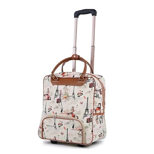 Reisetasche Frauen Reisegepäck Trolley Bag Wheeled Koffer Business Boarding Bag Travel Trolley Gepäckbeutel-Stil 5 von KINZE