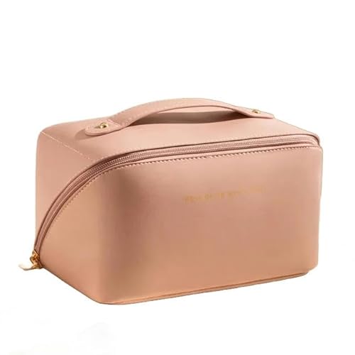 Reisetasche Kosmetikbeutel Mit Großer Kapazität, Tragbarer Pu Frauen Wasserdicht-Pink - 1 Pc von KINZE