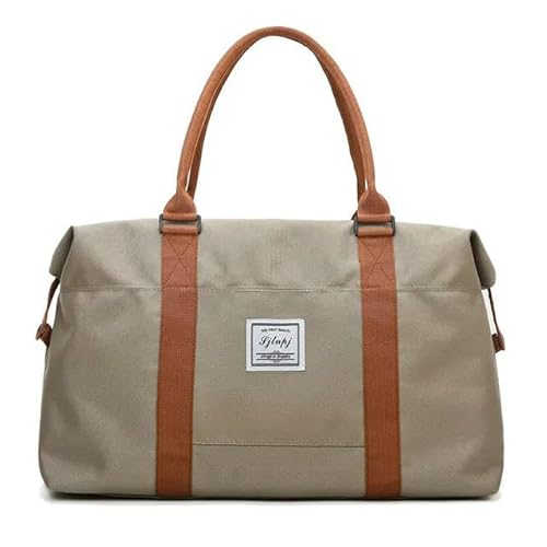 Reisetasche Reisebag Unisex Große Kapazität wasserdichte Handtasche Tragbar Für Geschäftsreisen Geeignet-Khaki von KINZE