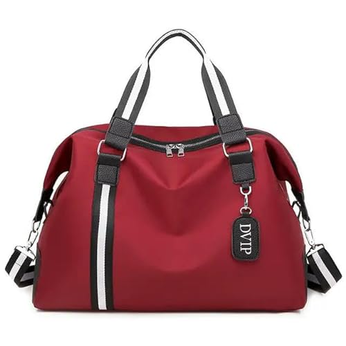 Reisetasche wasserdichte Oxford Exkursion Gepäck Handtasche Crossbody Frauen Schultertasche Frauen Crossbody Tasche-Rot von KINZE