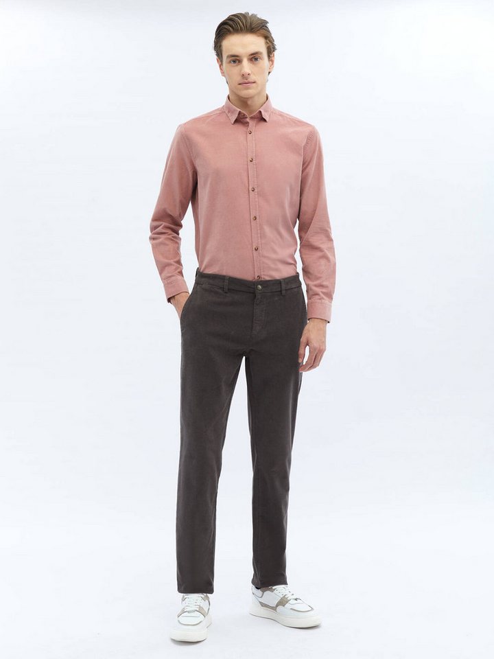 KİP Chinohose Gri Baumwollmischung Regular Fit Samt Freizeithose von KİP