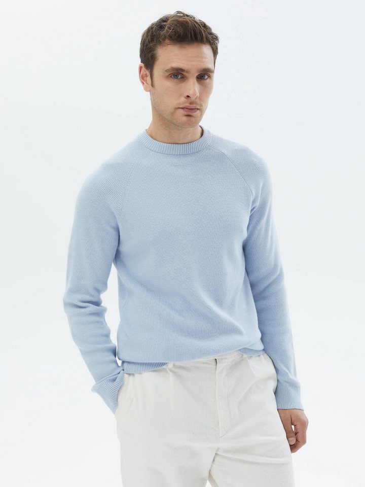 KİP Langarmhemd Gemusterter Strickpullover mit Rundhalsausschnitt von KİP