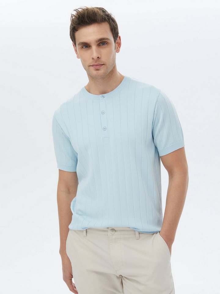 KİP Langarmhemd Jacquard-Strickpullover mit Kragen von KİP
