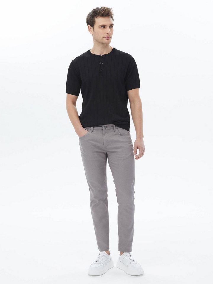 KİP Langarmhemd Jacquard-Strickpullover mit Kragen von KİP
