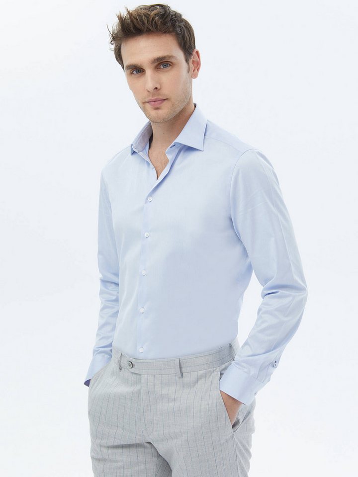 KİP Langarmhemd Mavi Slim Fit Baumwollhemd von KİP
