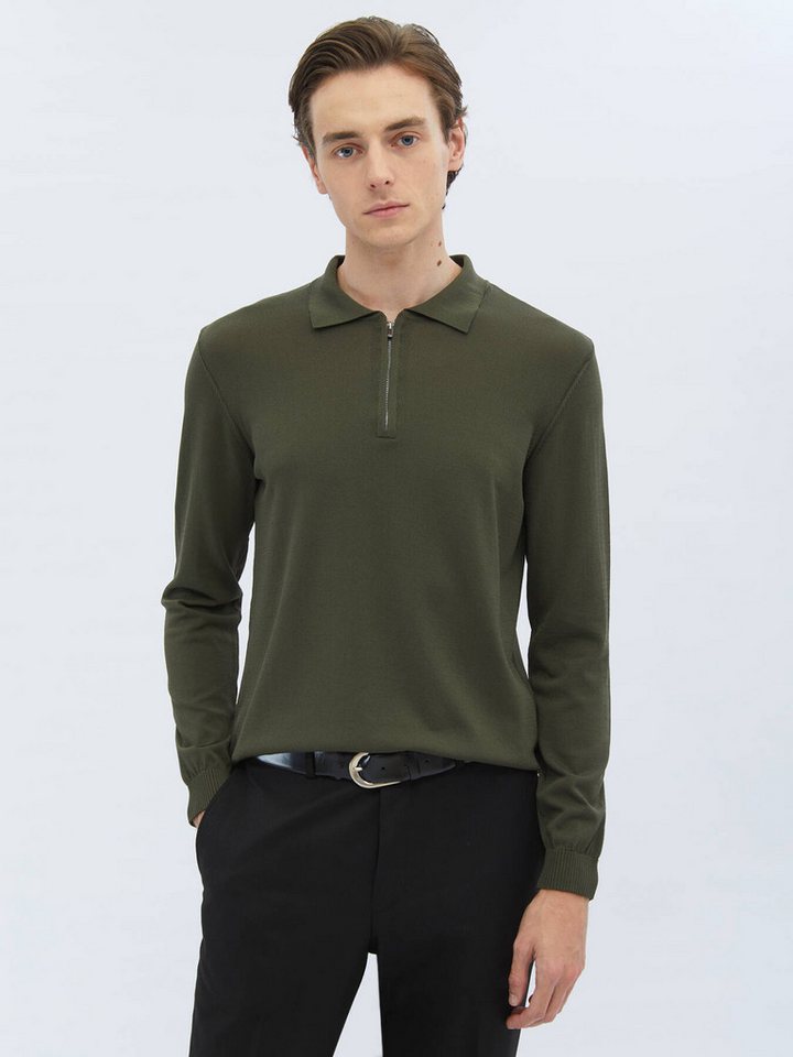KİP Langarmhemd Rollkragenpullover aus schlichtem Strick von KİP
