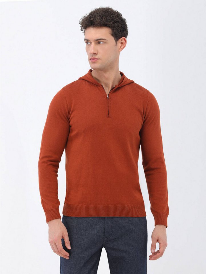 KİP Langarmhemd Strickpullover aus Baumwollmischung mit Kapuze von KİP