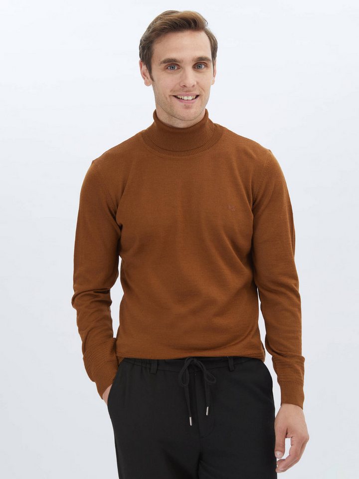 KİP Langarmhemd Strickpullover aus Wollmischung mit Rollkragen von KİP