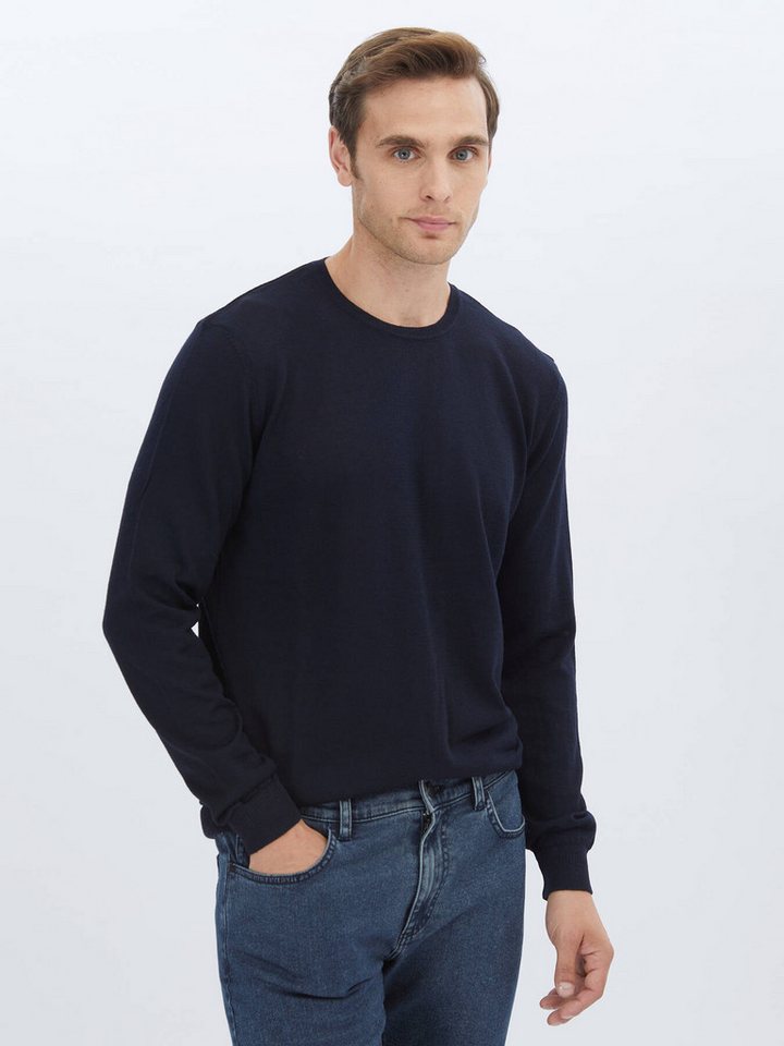 KİP Langarmhemd Strickpullover aus Wollmischung mit Rundhalsausschnitt und schlichtem KİP Langarmhemd Strickpullover aus Wollmischung mit Rundhalsausschnitt und schlichtem von KİP