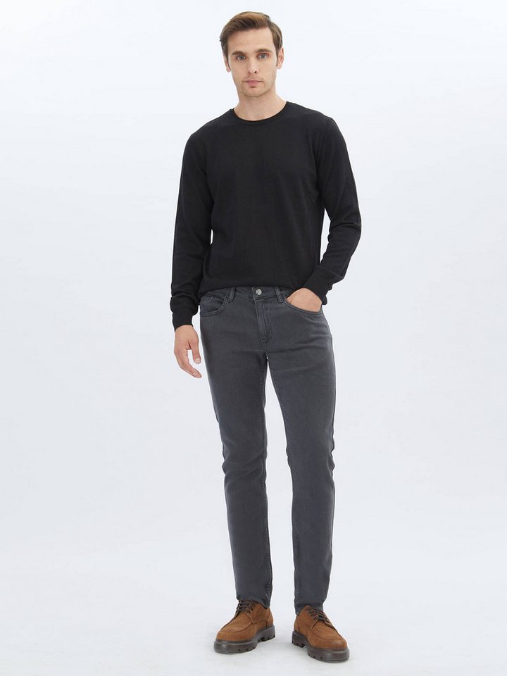 KİP Langarmhemd Strickpullover aus Wollmischung mit Rundhalsausschnitt und schlichtem von KİP