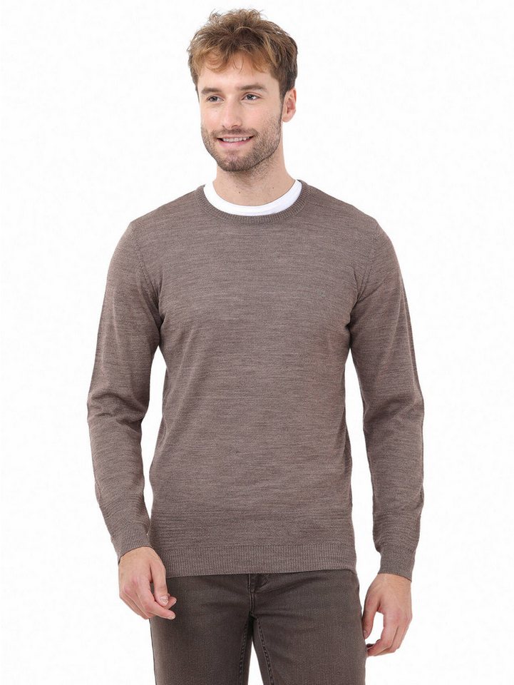 KİP Langarmhemd Strickpullover aus Wollmischung mit Rundhalsausschnitt von KİP