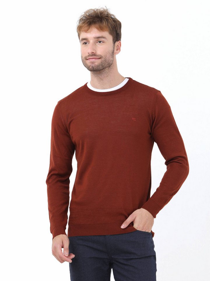 KİP Langarmhemd Strickpullover aus Wollmischung mit Rundhalsausschnitt von KİP