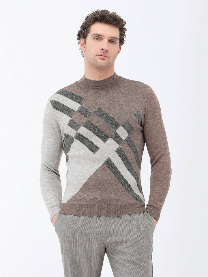 KİP Langarmhemd Strickpullover aus Wollmischung mit halbem Rollkragen von KİP
