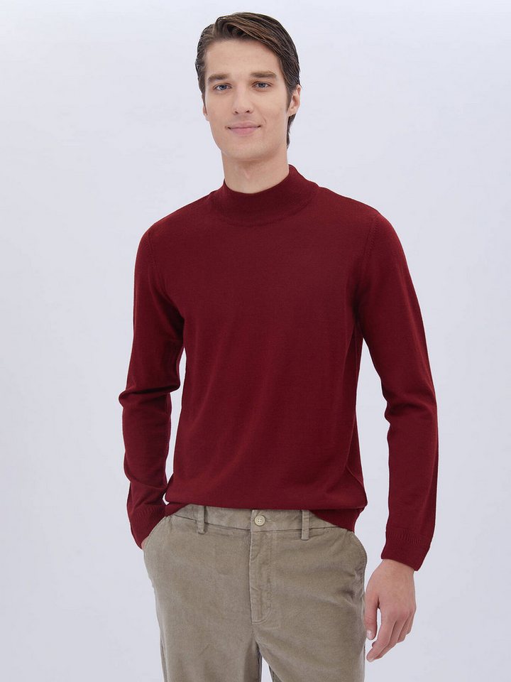 KİP Langarmhemd Strickpullover aus schlichter Wollmischung von KİP