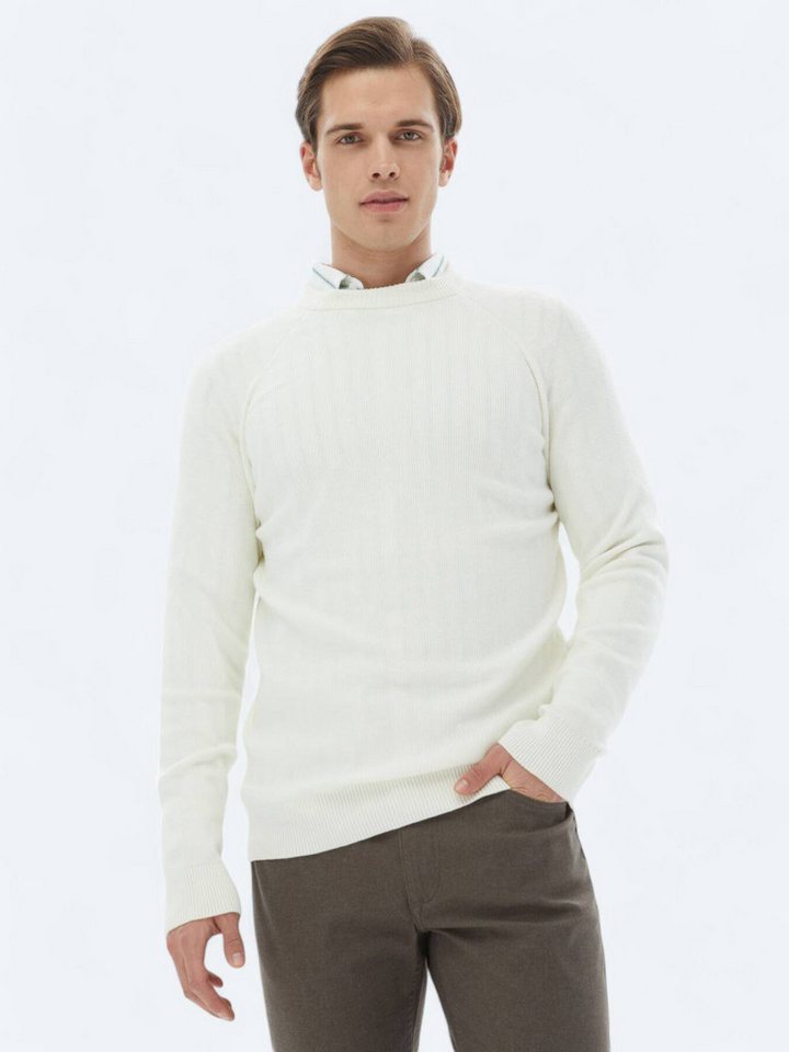 KİP Steppweste Gemusterter Strickpullover mit Rundhalsausschnitt von KİP