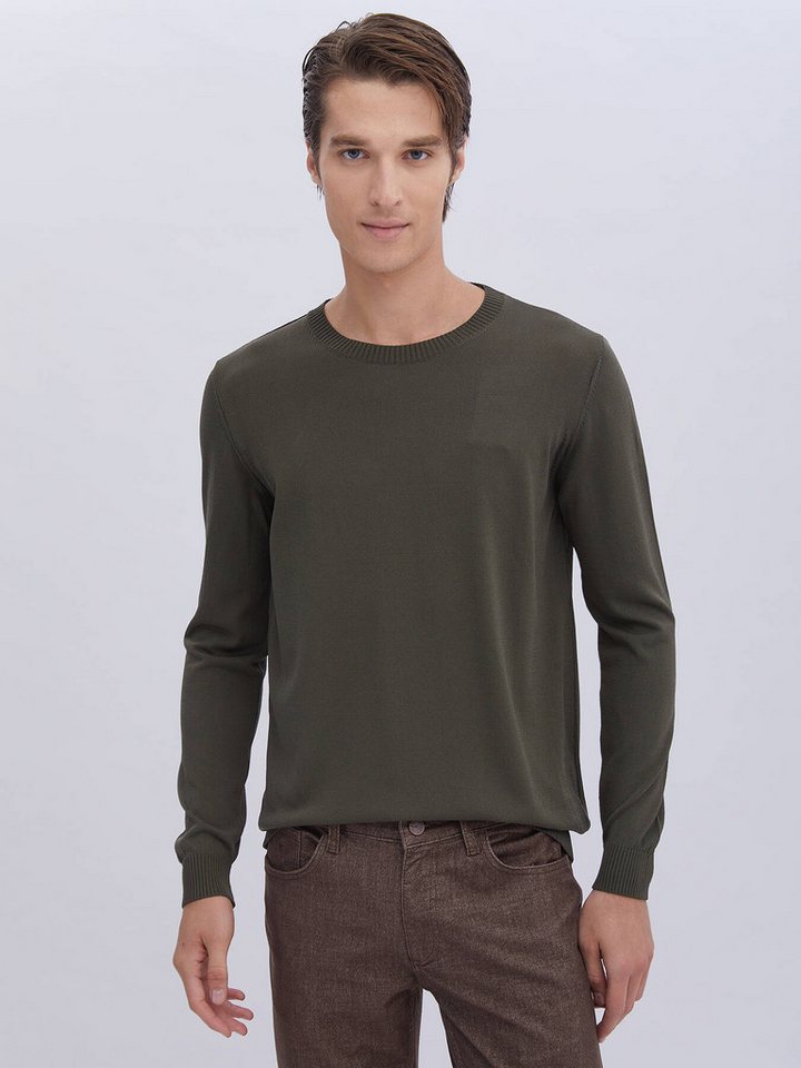 KİP Steppweste Strickpullover aus schlichtem Strick mit Rundhalsausschnitt von KİP