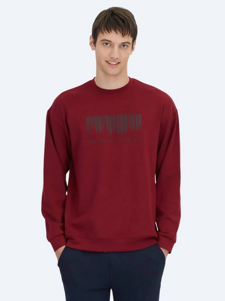 KİP Sweatshirt Rotes Rundhals Bedrucktes Sweatshirt von KİP