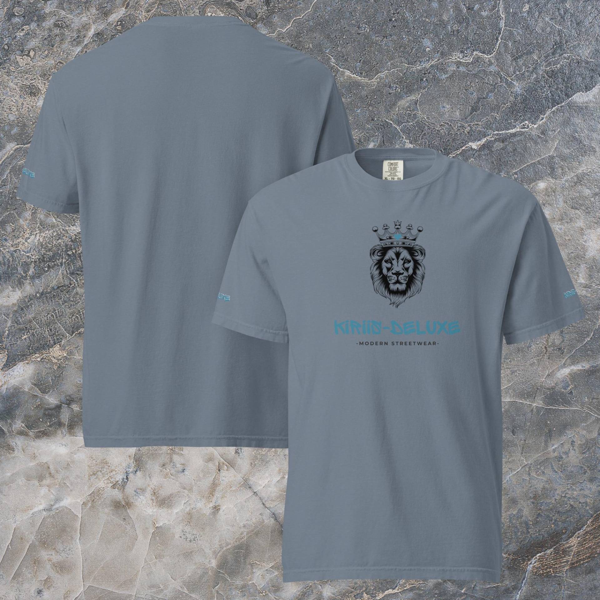 Schweres Textilgefärbtes Unisex-T-Shirt von KIRIISDELUXE