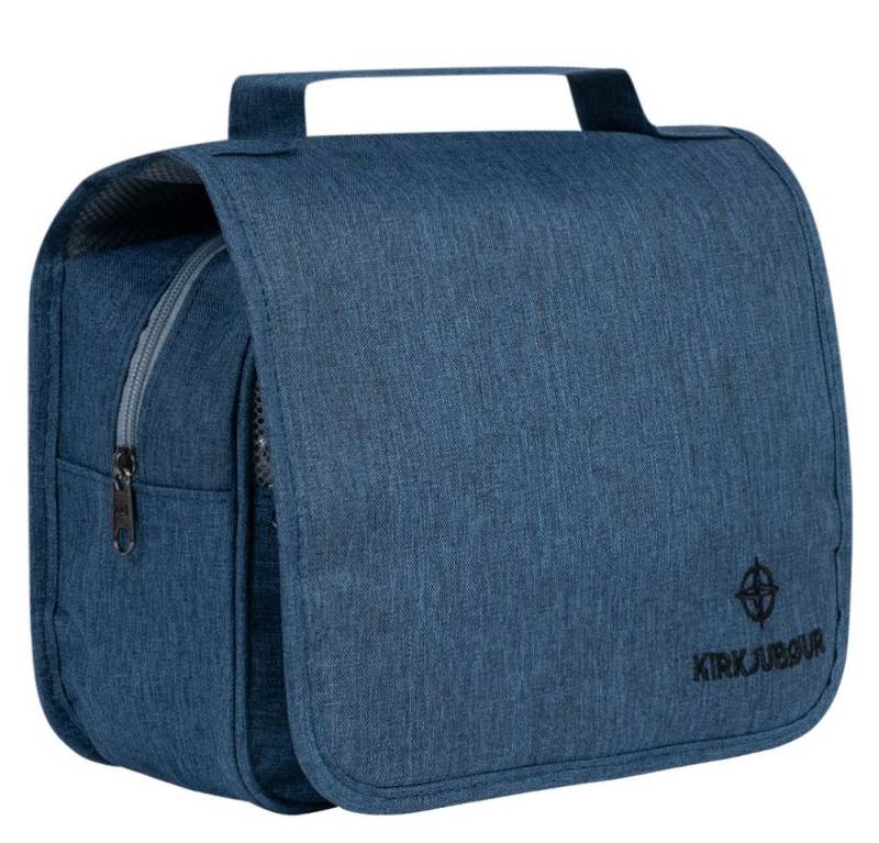 KIRKJUBOUR Kulturbeutel "Rejser" Outdoor Kulturtasche, mit Haken zum Aufhängen, optimal für Reisen und Ausflüge von KIRKJUBOUR