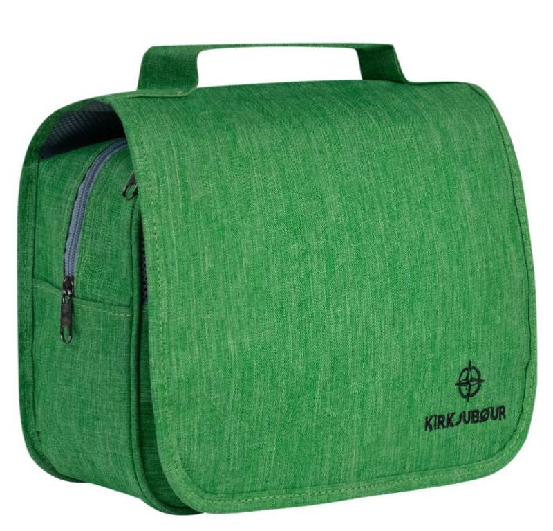 KIRKJUBOUR Kulturbeutel "Rejser" Outdoor Kulturtasche, mit Haken zum Aufhängen, optimal für Reisen und Ausflüge von KIRKJUBOUR