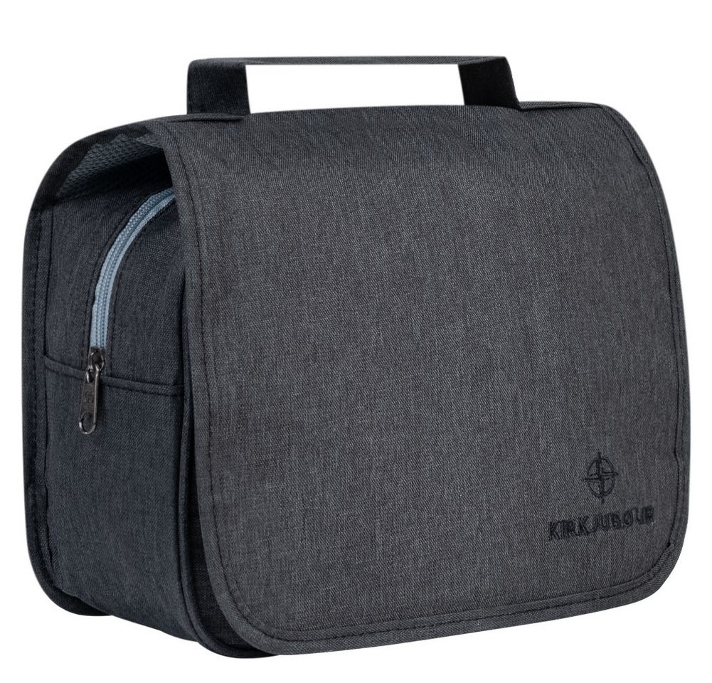 KIRKJUBOUR Kulturbeutel "Rejser" Outdoor Kulturtasche, mit Haken zum Aufhängen, optimal für Reisen und Ausflüge von KIRKJUBOUR
