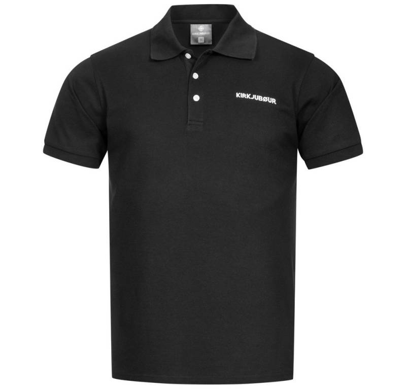KIRKJUBOUR Poloshirt KIRKJUBØUR® "Jørd" Herren Poloshirt aus hochwertigem, strukturiertem Piqué-Gewebe von KIRKJUBOUR