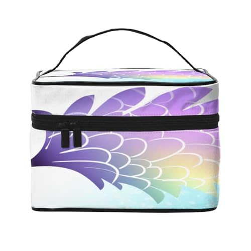 KIRROWE Reise-Make-up-Tasche mit schönen Federn, tragbare Kosmetiktasche, große Kapazität, Organizer-Tasche für alle Ihre Beauty-Essentials KIRROWE Reise-Make-up-Tasche mit schönen Federn, tragbare Kosmetiktasche, große Kapazität, Organizer-Tasche für alle Ihre Beauty-Essentials von KIRROWE