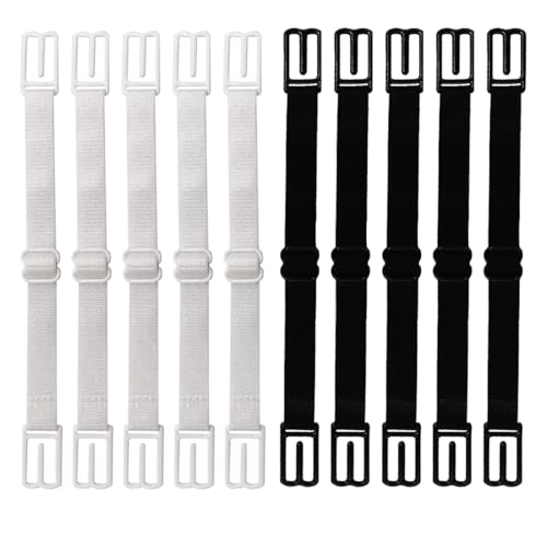 KIRZAX 10 Stück BH-Trägerhalter BH-Trägerclips Rutschfester Trägerhalter Rutschfeste BH-Träger Elastische BH-Trägerhalter-Clips Damen Rutschfeste Verstellbare BH-Träger von KIRZAX