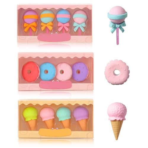 KIRZAX 12 stücke Box verpackt Nette Kawaii Cookies Keks Radiergummis Schule Schreibwaren Kreative für Studenten KIRZAX 12 stücke Box verpackt Nette Kawaii Cookies Keks Radiergummis Schule Schreibwaren Kreative für Studenten von KIRZAX