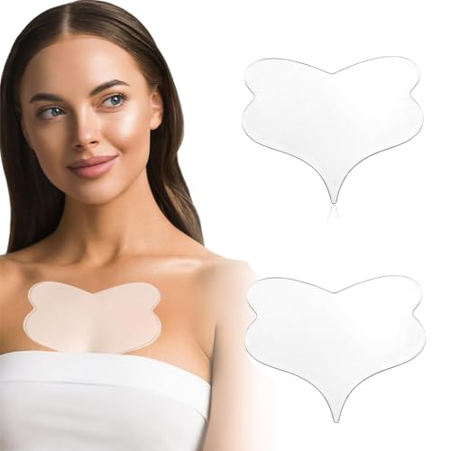 KIRZAX 2 Stück Silikon-Brustpolster, Bruststraffungspolster, wiederverwendbar, transparente Silikonpolster, zur Bruststraffung, geeignet für Frauen und Mädchen KIRZAX 2 Stück Silikon-Brustpolster, Bruststraffungspolster, wiederverwendbar, transparente Silikonpolster, zur Bruststraffung, geeignet für Frauen und Mädchen von KIRZAX