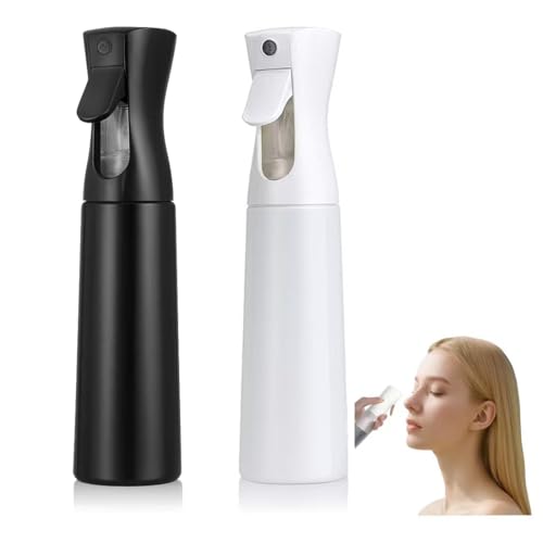 KIRZAX 2 Stück SprüHflasche,200ml Atomizer Pressure Ultra Fine Continuous Spray,Salon Friseur Haar Werkzeug Wasser SprüHer,für Pflanzenpflege, Tierpflege, Hautpflege und Reinigung,Auslaufsichere von KIRZAX