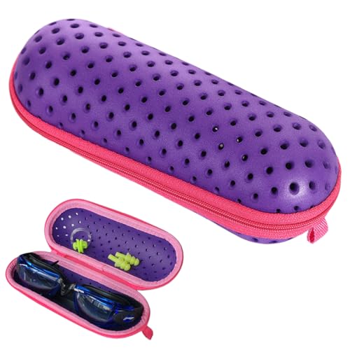 KIRZAX Schwimmbrillen-Etui, Schwimmbrillen-Schutzetui mit Entwässerungsloch, Sonnenbrillen-Etui, Kinder-Erwachsenen-Schwimmen und Tauchen Aufbewahrungszubehör für Schwimmbrillen, Sonnenbrillen KIRZAX Schwimmbrillen-Etui, Schwimmbrillen-Schutzetui mit Entwässerungsloch, Sonnenbrillen-Etui, Kinder-Erwachsenen-Schwimmen und Tauchen Aufbewahrungszubehör für Schwimmbrillen, Sonnenbrillen von KIRZAX