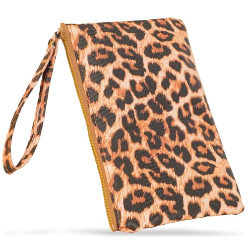 KIRZAX universeller Kleiner Organizer,PU Taschenorganizer kompakt,starke robuste Reisekosmetiktasche, Handschlaufe, wasserabweisendes Material,für Kosmetik oder kleine Handtaschenartikel von KIRZAX