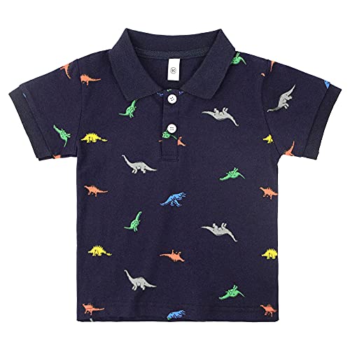 KISLOVE Poloshirt Jungen Kinder T Shirt Jungs,Dinosaurier,7 Jahre von KISLOVE