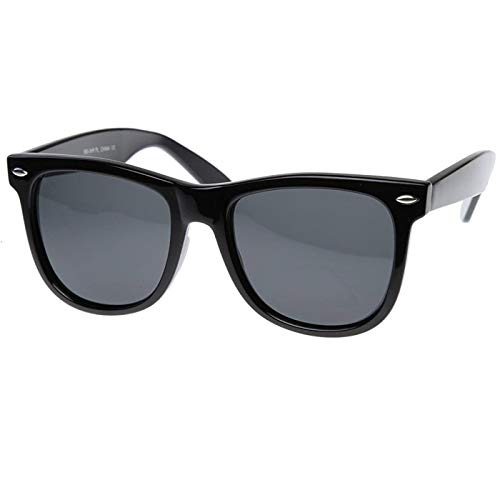 KISS® POLARIZED Sonnenbrille - mod. BLUES BROTHERS - Mann Frau VINTAGE Kultfilm NERD - SCHWARZ von KISS