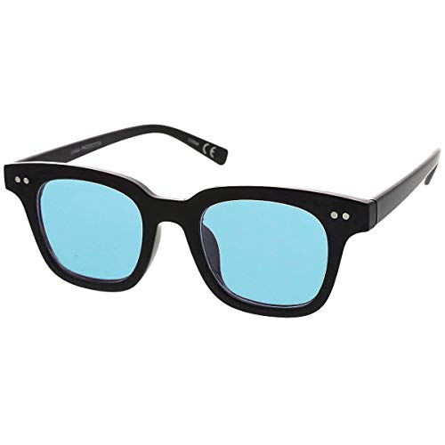 KISS® Sonnenbrille - MOSCOT Style Mod. BOXER Gradient - Mann Frau VINTAGE Mode Unisex - SCHWARZ/Blau von KISS