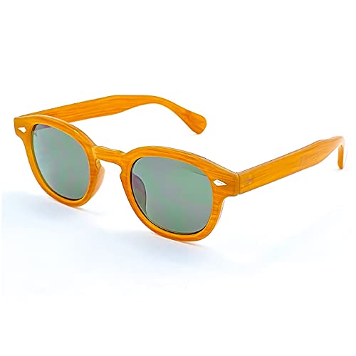 KISS® Sonnenbrille - MOSCOT Style Mod. DEPP ICONIC - Johnny Depp Mann Frau VINTAGE Unisex - ORANGE von KISS