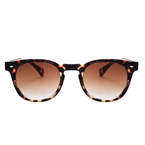 KISS® Sonnenbrille - MOSCOT Style Mod. DEPP Smoked Gradient - VINTAGE Johnny Depp Mann Frau CULT Unisex - HAVANA von KISS