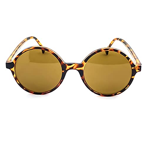 KISS® Sonnenbrille - MOSCOT Style Mod. RAINBOW - fashion limited RUND Mann Frau VINTAGE - HAVANA von KISS