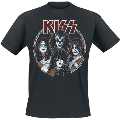 KISS Chained Männer T-Shirt schwarz M 100% Baumwolle Band-Merch, Bands KISS Chained Männer T-Shirt schwarz M 100% Baumwolle Band-Merch, Bands von KISS
