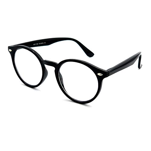 KISS Neutrale Brille MOSCOT style mod. WAVE ICONIC - optischer Rahmen EXTRACOOL Mann Frau VINTAGE - SCHWARZ von KISS