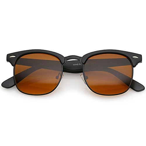 KISS Sonnenbrille BLUE BLOCKER Club mod. DANDY - Bernsteinfarbene Linsen vs. Blaues Licht für Männer und Frauen - TOTAL BLACK von KISS