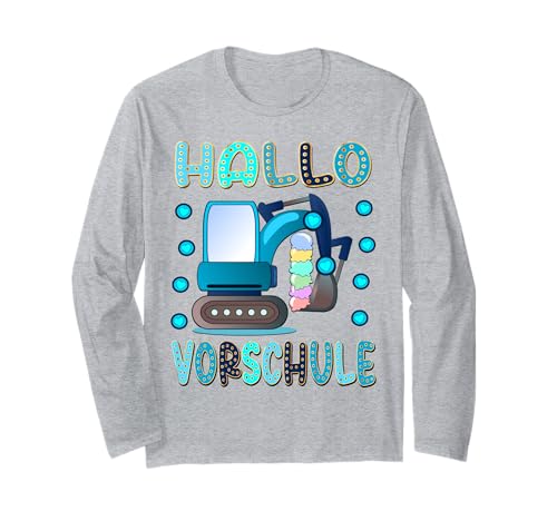 Bagger VORSCHULKIND MÄDCHEN PÄDAGOGIN Junge Vorschule Langarmshirt Bagger VORSCHULKIND MÄDCHEN PÄDAGOGIN Junge Vorschule Langarmshirt von KITA KINDERGARTEN GRUNDSCHULE SCHULANFANG